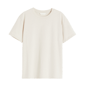 Cream Plain Tee