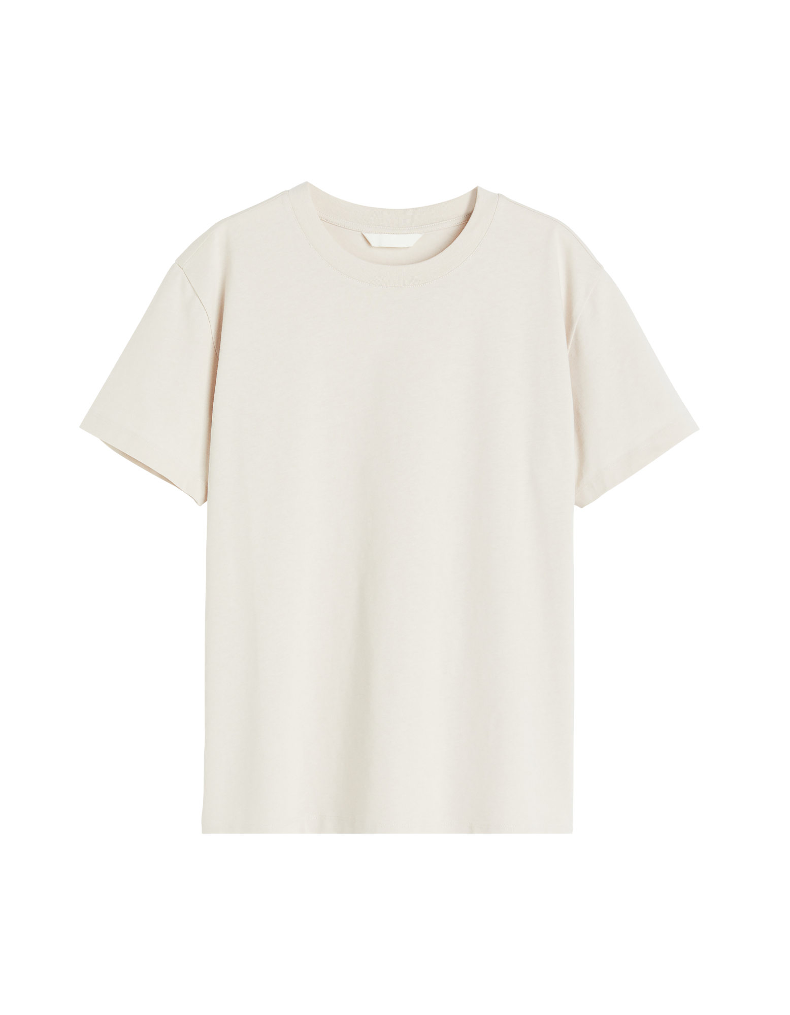Cream Plain Tee